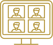 Aulas ao vivo com interação entre estudantes e professores(as)