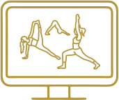 Práticas de Yoga ao vivo com interação entre estudantes e professores(as)